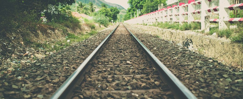 Railway line in the countryside